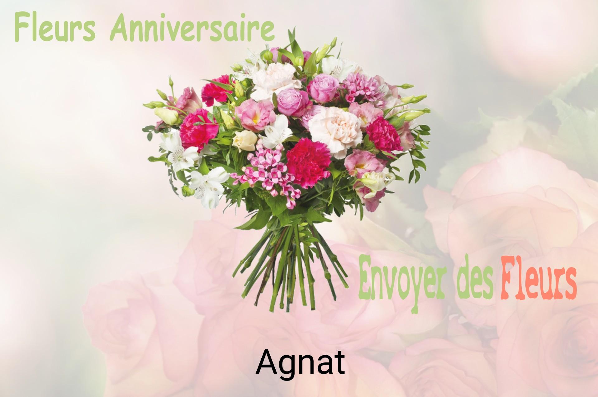 Bouquet de fleurs d’anniversaire livré à Agnat