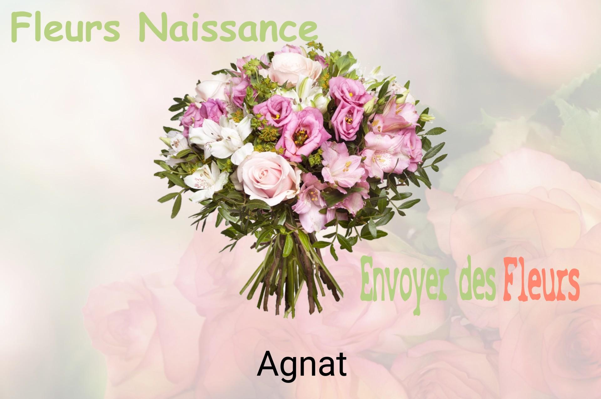 Bouquet de fleurs de naissance livré à Agnat
